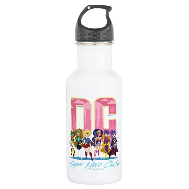 Botella De Agua Linaje de Chicas Super Hero DC (Anverso)