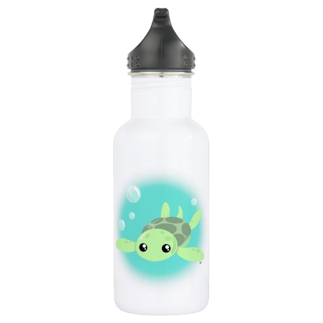 Botella de agua linda de la tortuga de mar (Derecha)