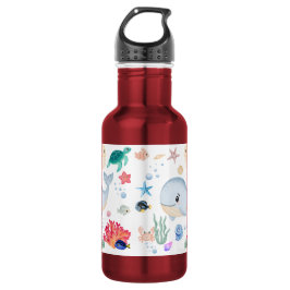 Botella De Agua Lindo Bajo El Agua