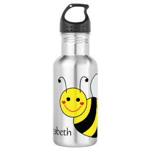 Botella De Agua Lindo manosee la abeja personalizada