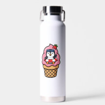 lindo pingüino, helado de verano, animal kawaii st