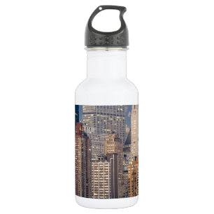 Botella De Agua Línea aérea de Nueva York y el río Hudson de Manha