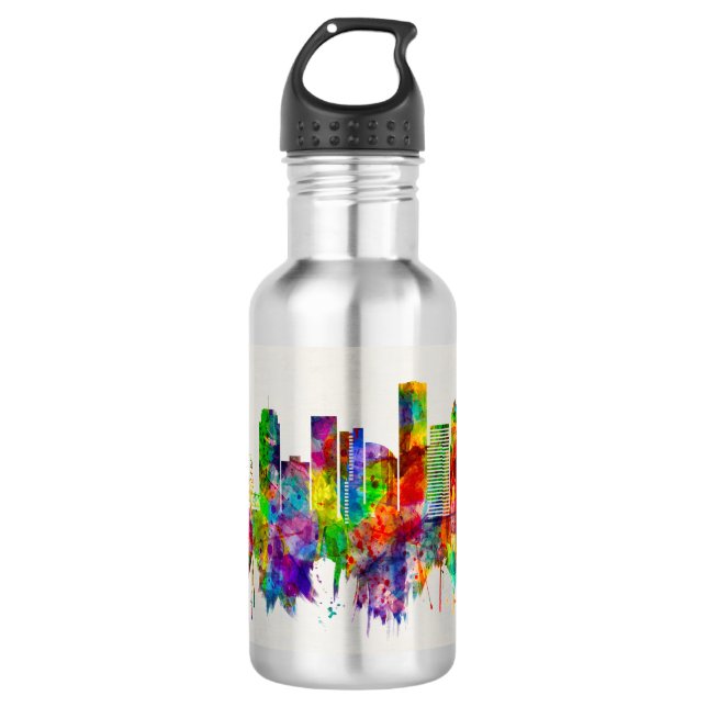 Botella De Agua Línea aérea de Portland Oregon (Anverso)