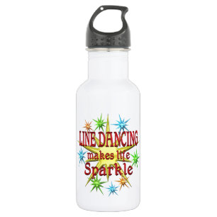 Botella De Agua Línea chispas del baile
