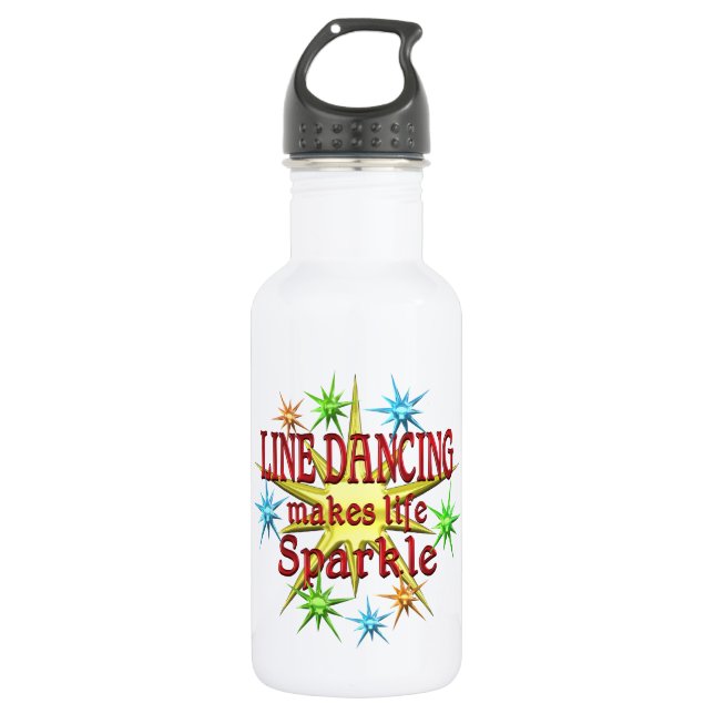 Botella De Agua Línea chispas del baile (Anverso)