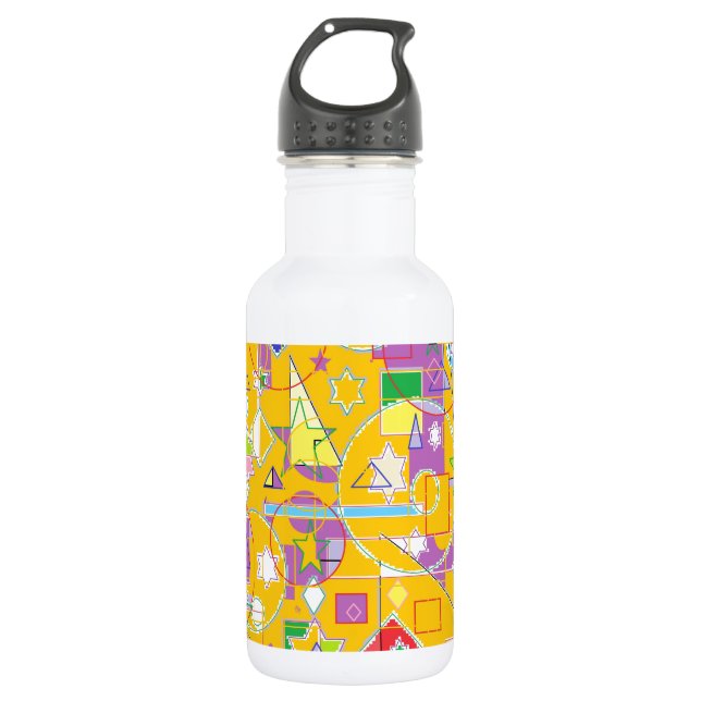 Botella De Agua Línea naranja (Anverso)