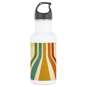 Botella De Agua Líneas retro