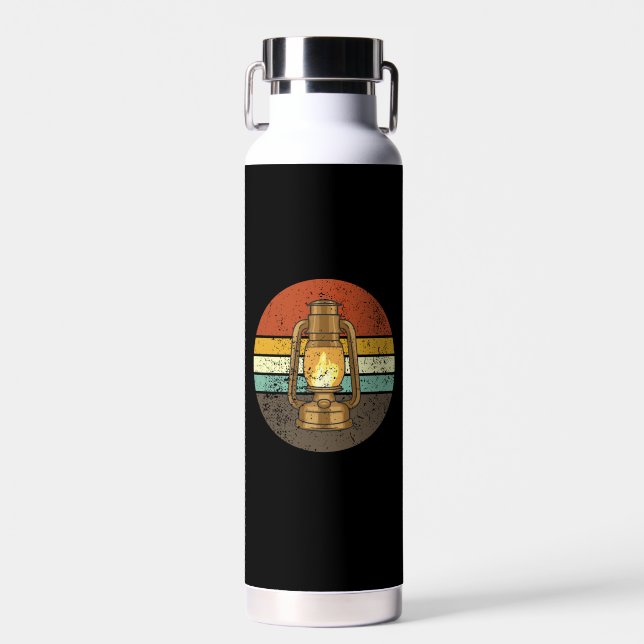Botella De Agua Linterna de Camping Retro (Delantero)