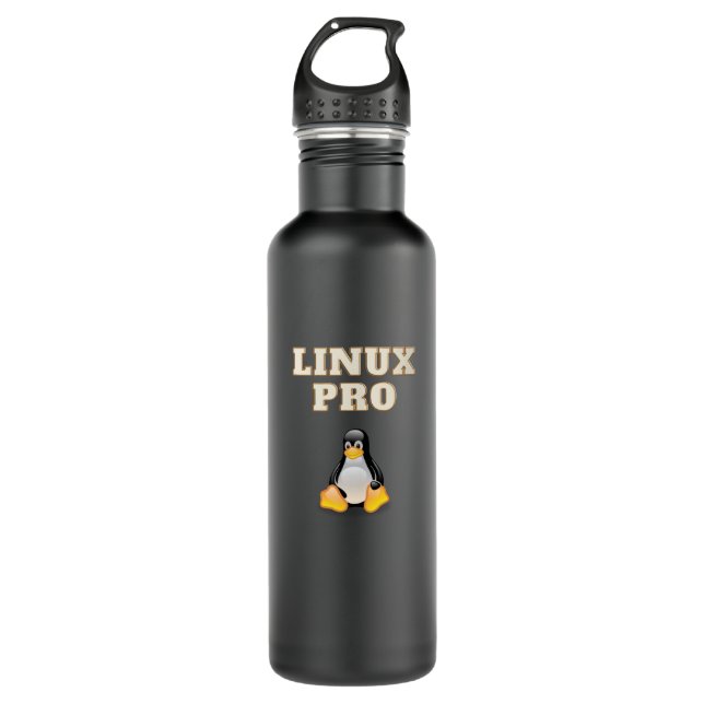 Botella De Agua Linux Pro (Anverso)