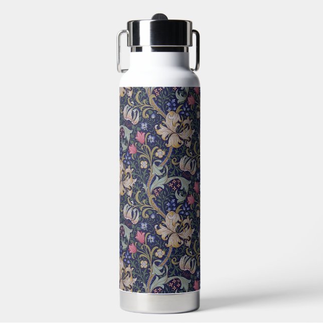 Botella De Agua Lirio Dorado, William Morris (Frente)