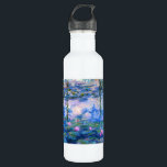 Botella De Agua Lirios de agua de Monet<br><div class="desc">Botella de agua de los lirios de agua de Monet. Pintura al óleo en lona a partir de 1916. Monet pintó su charca famosa del lirio de agua obsesivamente durante los años finales de su carrera, extrayendo la inspiración de la luz del sol y su efecto de desplazamiento sobre el...</div>