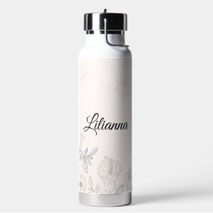 Botella De Agua Lirios de Calla Personalizados