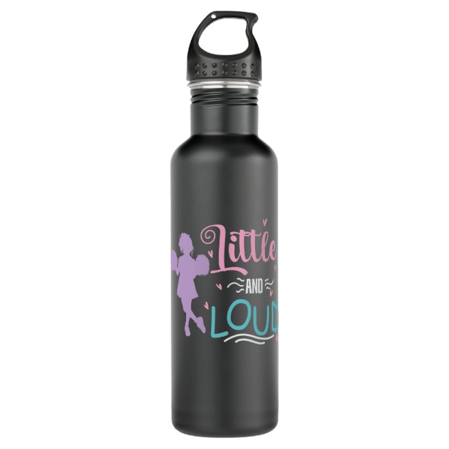 Botella De Agua Little and Loud Cheerleader Sport turnen anfeuern (Anverso)