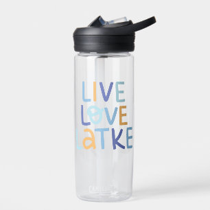 Botella De Agua Live Love Latke Hanukkah Design
