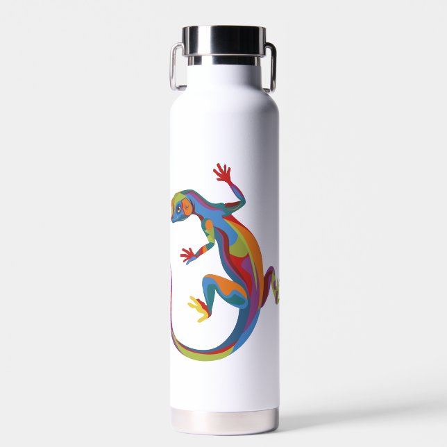 Botella De Agua Lizard pintado (Delantero)