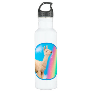 Botella De Agua Llama: Arcoiris golpeando