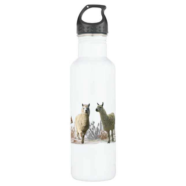 Botella de agua Llama Meadow (Anverso)