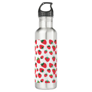 Botella De Agua Lleno de fresas