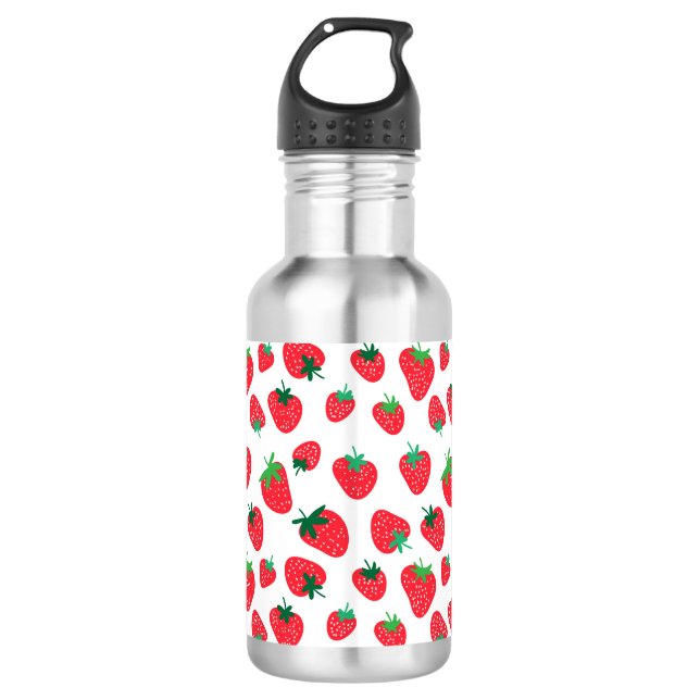 Botella De Agua Lleno de fresas (Anverso)