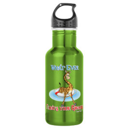 Botella De Agua Lo que sea que flote tu jirafa