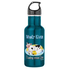 Botella De Agua Lo que sea que flote tu vaca