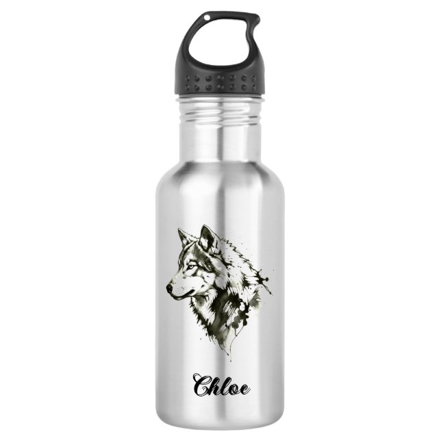 Botella De Agua Lobo (Anverso)