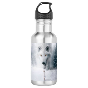 Botella De Agua Lobo blanco gigante