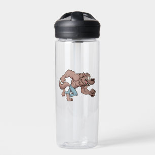 Botella De Agua Lobo Feroz Corriendo