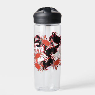 Botella De Agua Loco para el Crustaceancore de los cangrejos
