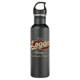 Botella De Agua LOGAN Nombre Thing Agua Botella 