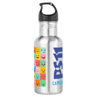 Botella De Agua Logo arcoiris Nombre personalizado de niño
