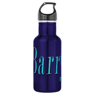 Botella De Agua Logo Blue Barry Name,