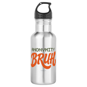 Botella de agua - Logo de Anonimato Bruh