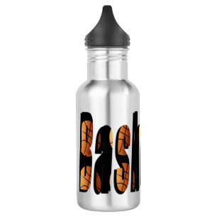 Botella De Agua Logo De Baloncesto Hecho Con Baloncesto,