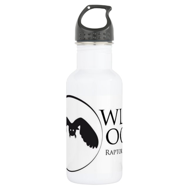Botella De Agua Logo de la luna de búho (Anverso)