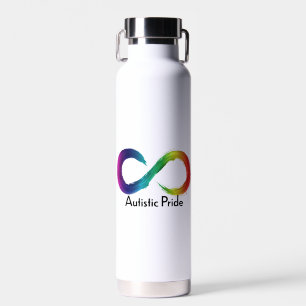 Botella De Agua Logo de la neurodiversidad del Orgullo autista