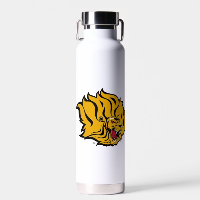 Botella De Agua Logo de los Golden Lions de UAPB (Delantero)