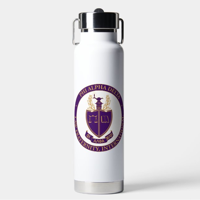 Botella De Agua Logo de Phi Alpha Delta (Frente)