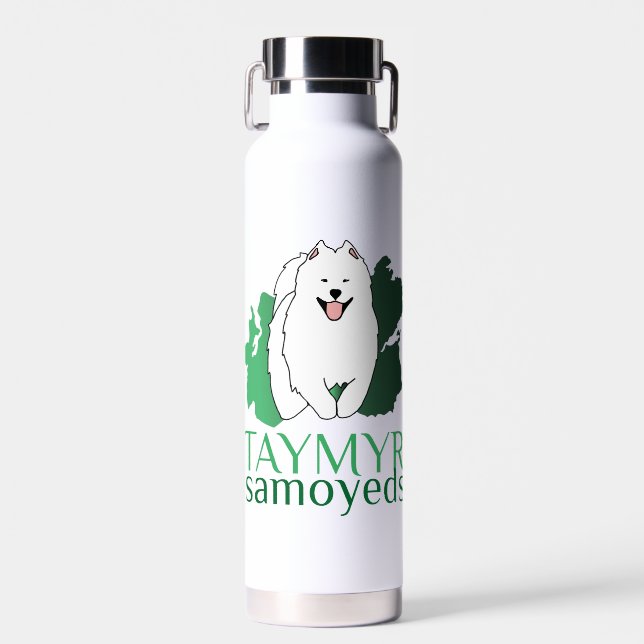 Botella De Agua Logo de Taymyr Samoyeds (Delantero)