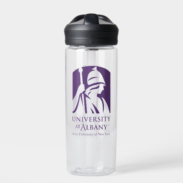 Botella De Agua Logo icónico de la Universidad de Albany (Delante)