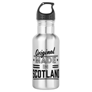 Botella De Agua Logo retro original hecho en Escocia