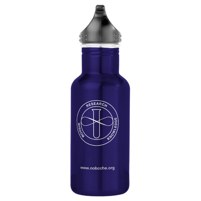 Botella De Agua Logotipo blanco NOBCChE (Derecha)