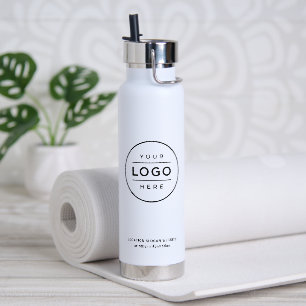 Botella De Agua Logotipo Comercial Blanco de Marca de Hidratación