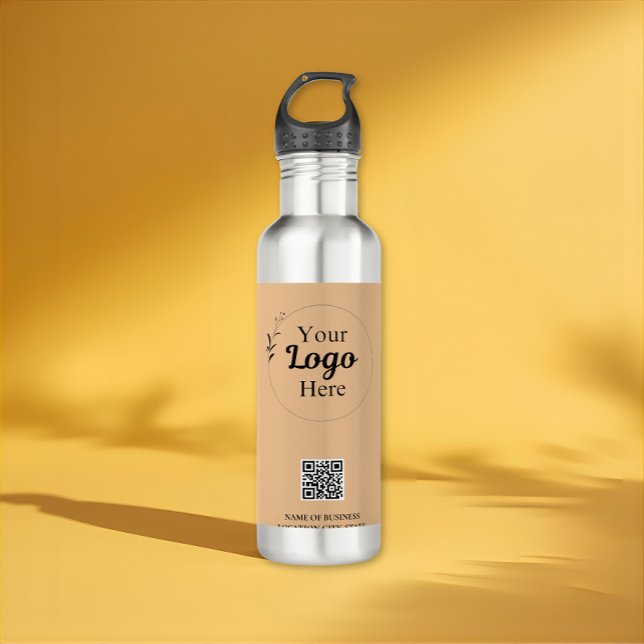 Botella De Agua Logotipo comercial Tumbler térmico moderno (Subido por el creador)