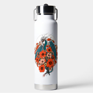 Botella De Agua Logotipo de Dragón Asiático