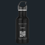 Botella De Agua Logotipo de empresa personalizado Código QR y text<br><div class="desc">Promociona tu negocio con esta elegante botella de agua,  que incluye el logo y el texto del personalizado. Añade fácilmente tu logotipo haciendo clic en la opción "personalizar".</div>