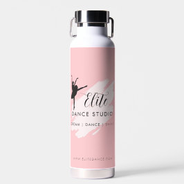 Botella De Agua Logotipo de estudio de baile personalizado de equi
