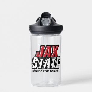 Botella De Agua Logotipo de Jacksonville State University JAX STAT