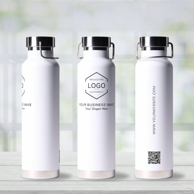 Botella De Agua Logotipo de la compañía Código QR Promocional (Subido por el creador)