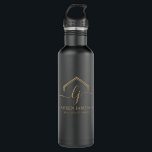 Botella De Agua Logotipo de promotor de bienes raíces modernos<br><div class="desc">Eleva tu marca inmobiliaria con artículos promocionales de primera calidad! Asegúrese de que sus clientes nunca olviden su nombre con una botella de agua de acero personalizada. Perfecto para anotar los detalles de la propiedad y la información de contacto, estas notas te mantienen al tanto. Haz una declaración de profesionalismo...</div>